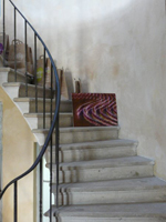 photo Psychédélice sur les marches de l'escalier